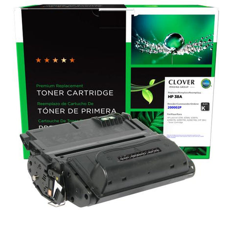 Clover Technologies Group, LLC Remanufactured Toner Cartridge (Alternative for HP Q1338A 38A) (12000 Yield)