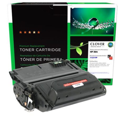 Clover Technologies Group, LLC Remanufactured MICR Toner Cartridge (Alternative for HP Q1338A 38A 02-81118-001) (12000 Yield)