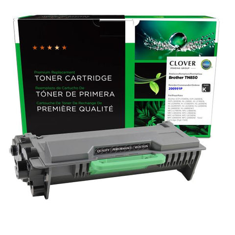 Clover Technologies Group, LLC Remanufactured High Yield Toner Cartridge (Alternative for Brother TN850) (8000 Yield)