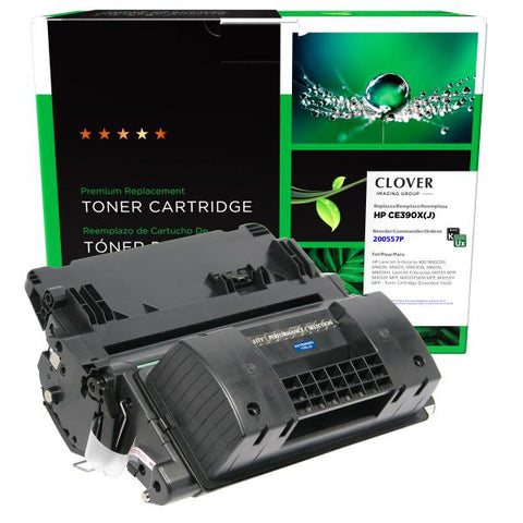 Clover Technologies Group, LLC Remanufactured Extended Yield Toner Cartridge (Alternative for HP CE390X 90X) (40000 Yield)